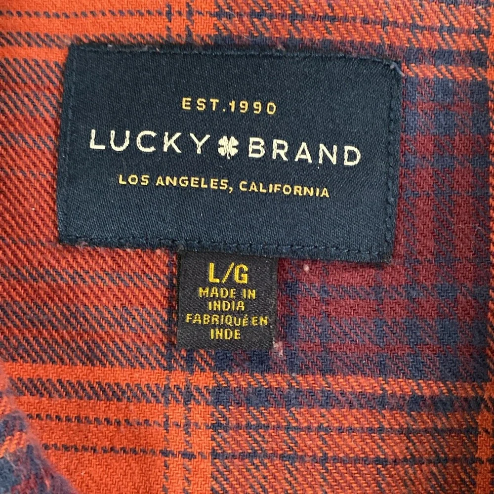 Flannel by Lucky Brand. Large. EUC - Picture 3 of 8